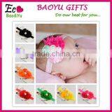 Most Hot Baby Hairband Flower Handwear Kids Girls Flower Ribbon Baby Elastic Headband For Kids thumbnail-1