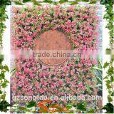 Flower Wall Backdrop, Wedding Decorate ,Silk Flower Wall Decoration With Commercial Logo thumbnail-1