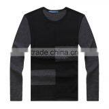 Men Color Combination Winter Crew Neck Knit Sweater , Pullver Cardigan thumbnail-1
