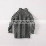 Trendy Design Solid Colour Slim Turtleneck Shrug Sweater for Kids Girl thumbnail-3