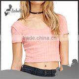 Ladies Tops Images Crop Top Wholesale Women Crop Top Plain thumbnail-1