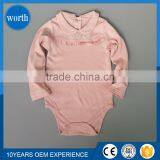 Factory Direct Wholesale Baby Polo Neck Follower Embroidered Romper thumbnail-1