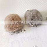 CX-R-54 Top Quality Wholesale Real Mink Fur Keychain Fur Bag Charm thumbnail-2