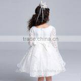 Guangzhou Children Clothes Girls Lace Fancy Dress White Spring Dress Children thumbnail-5