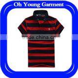 Special Offer Product Horizontal Stripes Men POLO Shirt Aeropostale Wholesale Cheap Cool Black and Red Shirt Dri Fit Shirt thumbnail-1