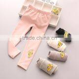 S15927A Wholesale Children Cotton Leggings Baby Girl Solid Colored Leggings thumbnail-1