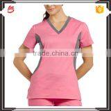 OEM Cotton Polyester Medical Scrubs China Plain Solid Hospital Uniform thumbnail-3