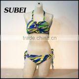 Lace Halter Swimsuit Sexy Split Swimsuit Thong Bikini Beach thumbnail-3