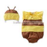 Factory Supply New Fashion Funny Baby Girl Boy Rompers w/ Hat Newborn Clothing Set thumbnail-4