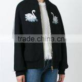 Guangzhou Shandao Wholesale Embroidered Swan Women Satin Royal Blue Coat Pant thumbnail-3