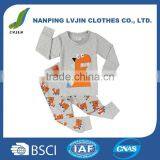 Dinosaur Boys' Pajamas 2-piece 100% Cotton Kids Sleepwear Set Children Clothes thumbnail-1