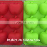 High Quantity Eco-friendly Safty Apple Shape Silicone Chocolate Mould,soap Mold,diy Cake Mould thumbnail-1