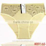 almond skin daisy cotton brief panties/yje wholesale plus size sexy cotton breathable underwea panties/mulit color