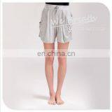 Bamboo Fiber Shorts Pockets on Side Drawstring Waist Homewear thumbnail-2