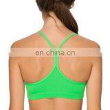 Yihao Wholesale Trade Assurance Women's Sportswear Active Neon Green Push Crop Fitted Yoga Bra thumbnail-3