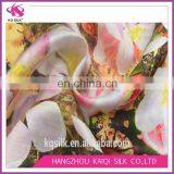 2017 Hotselling Elegant Digtial Printing Silk Linen Blended Satin