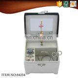 Hand Crank Ballerina Dancer Music Box With Mirror thumbnail-5