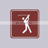 Professional Sign Maker Durable And Waterproof Style Custom Printed Square Metal Aluminum Golf Sign thumbnail-1
