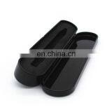 Shinny Black Varnished Rectangular Metal Tin Case With Hinge Lid and EVA Tray thumbnail-4