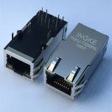 Ingke YKKU-7309BNL 100% Cross 7499511611A Gigabit PoE+ Through Hole RJ45 Magnetic Jack