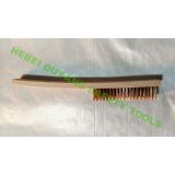 Non Sparking Tools Brush Phosphor Copper Wodden Handle 4*19
