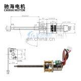 ChiHai Motor CHS-GM12-10BY Screw Shaft M3*33.6mm 2 Phase 4 Wire Mini dc Stepper Gear Motor for ip Camera 39 Ohm DC 5.0V thumbnail-5