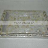 Lacquer Tray, Mother of Pearl Tray, Square Tray