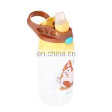 BPA Free 400ml Kids Tritan Straw Water Bottle With Custom Logo