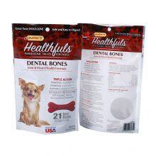 Custom Printed Food Grade Resealable Mylar Frosted Stand Up Plastic Packaging Doypack Zipper Dog Food Packaging Bag With Window thumbnail-3