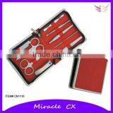 Red Manicure Set Pouch pu Wedding Souvenir