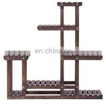 Wood Multi Tiers Shelves Flower Rack Plant Stand thumbnail-2