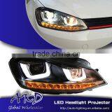 AKD Car Styling for VW Golf 7 LED Headlights B-Type 2013-2014 LED Head Lamp Projector Bi Xenon Hid H7 thumbnail-1