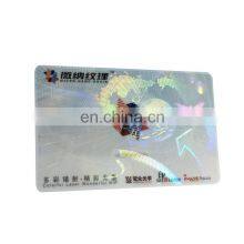 Self Sticky Transparent Hologram ID Overlay, can be Applied Manually