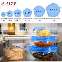 Wholesale Home and Kitchen 6 Pack Reusable Flexible Silicone Stretch Lids thumbnail-4
