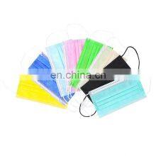 Blue Disposable Face Mask, Protective 3-Ply Breathable Comfortable Nose/Mouth Coverings With Elastic Ear Loops