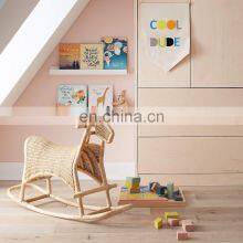 New Ideal Hot Selling Rustic Rattan Rocking Horse Toy Boho Toy Kid's Toy Vietnam Manufacturer Wholesale thumbnail-3