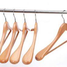 Natural Wide Shoulder Wooden Coat Hanger Rack for Display thumbnail-1