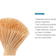 Hot Sale High Quality Bamboo Sticks for Incense Stick With Cheap Price thumbnail-2