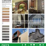 Flexible clay modern house design unique clay facing bricks for wall and floor decoration