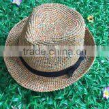 Adults Age Group and Plain Pattern Cheap Mens Straw Hats thumbnail-1