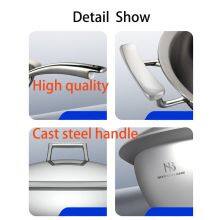 Luxurious Premium Tri-Ply Stainless Steel Wok With Stainless Steel Lid, Multi-Purpose, Versatile Fry Pan for Gas & Induction Cooking, Healthy Cooking, High Quality Cast Steel Handle, Perfect for Home Kitchens, Versatile Kitchen Cookware thumbnail-4