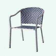 Guangdong Factory Wholesale Price Patio Stackable Dining Chair Aluminium Frame Sklum Chair thumbnail-5