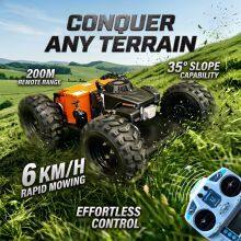 Vigorun VTW550 Mower Petrol/Gasoline Transport High-Speed (6 Km/h) Mini Lawn Mower Lawn Garden Tractor thumbnail-1