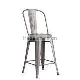 Hot Selling Steel Iron Frame Modern Design Vintage Dining Metal Chair thumbnail-1