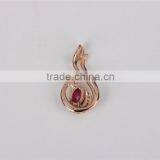 High Quality Phoenix Bird Ladies Necklace 18k Rose Gold Pendan Necklace thumbnail-3