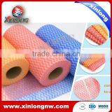 nonwoven cleaning wipes from viscose polyester blended spunlace