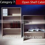 Slim Edge Metal Open Shelf Office Cabinet