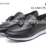 Ostrich Grain British Vintage Style Men Tassel Shoes Loafer Quality Choice thumbnail-6
