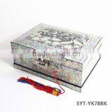 Fancy Handmade Mother of Pearl Inlaid Jewelry Box thumbnail-1