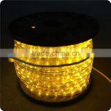 Yellow 2wires Hollow IP44 50 Meter Led Rope Light thumbnail-1